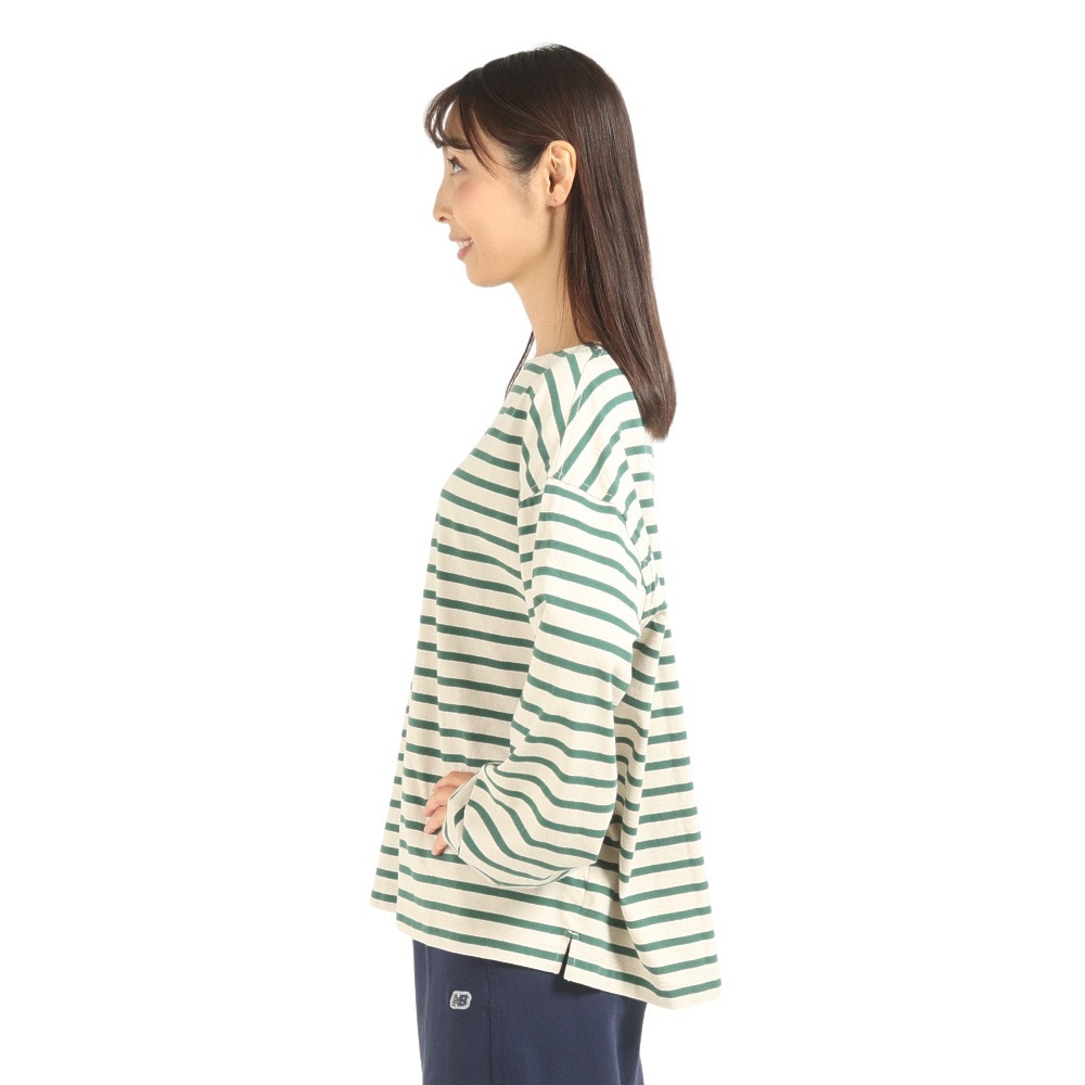 ニューバランス（new balance）（レディース）長袖Tシャツ レディース 900 ストライプ AWT25071TWF