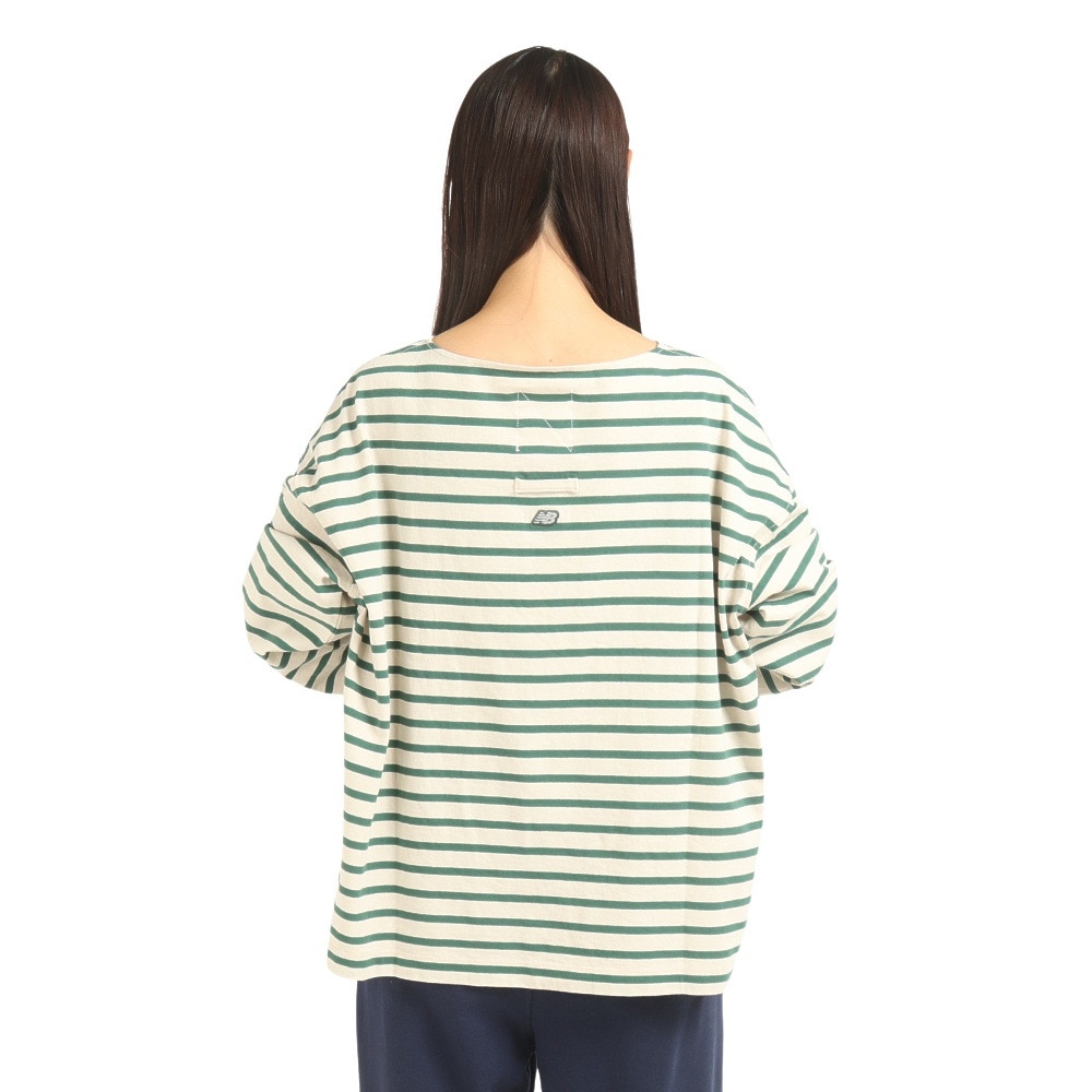 ニューバランス（new balance）（レディース）長袖Tシャツ レディース 900 ストライプ AWT25071TWF
