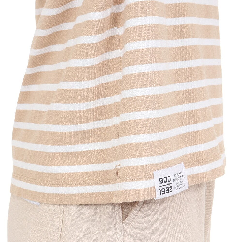 ニューバランス（new balance）（レディース）長袖Tシャツ レディース 900 ボートネックストライプ AWT35026INC