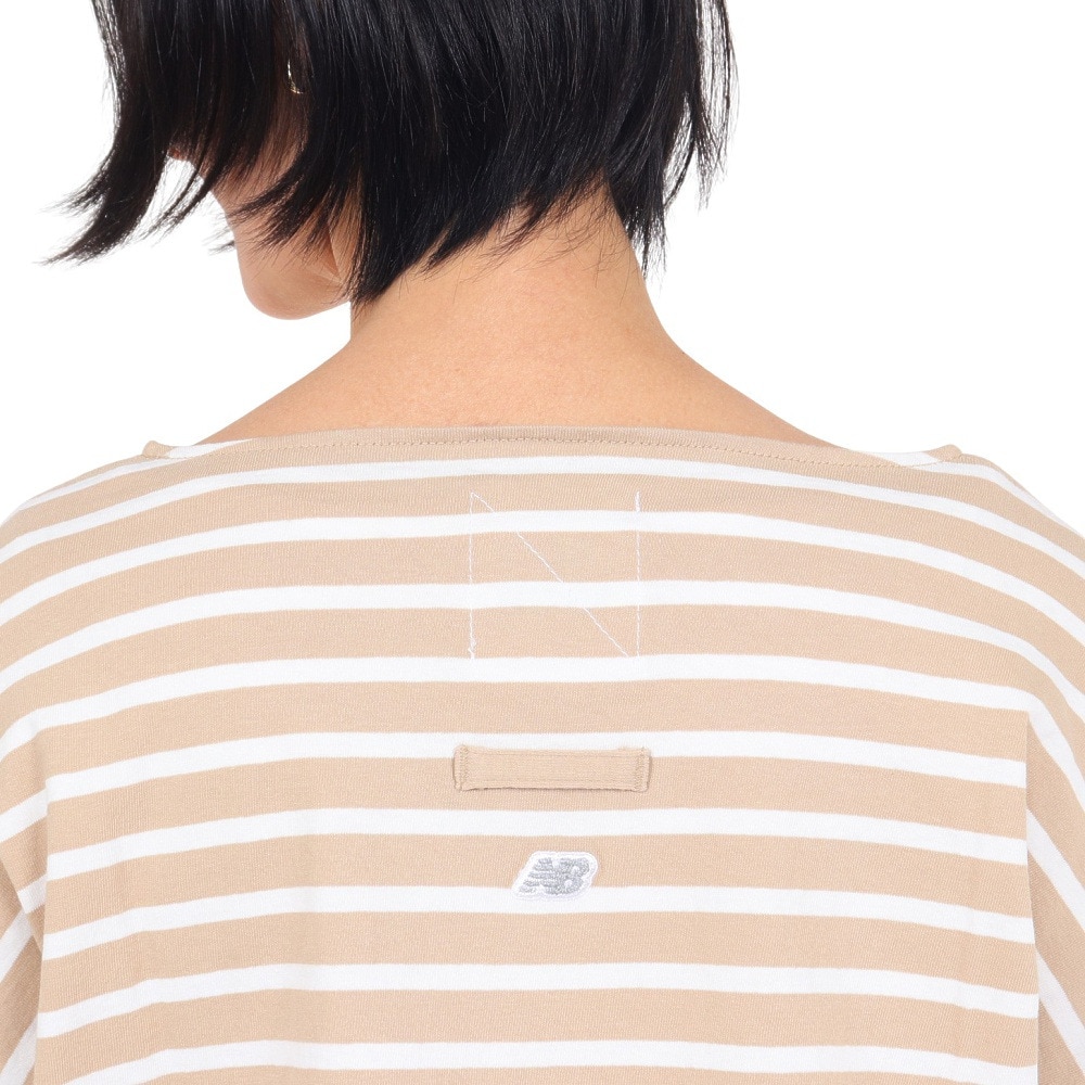 ニューバランス（new balance）（レディース）長袖Tシャツ レディース 900 ボートネックストライプ AWT35026INC