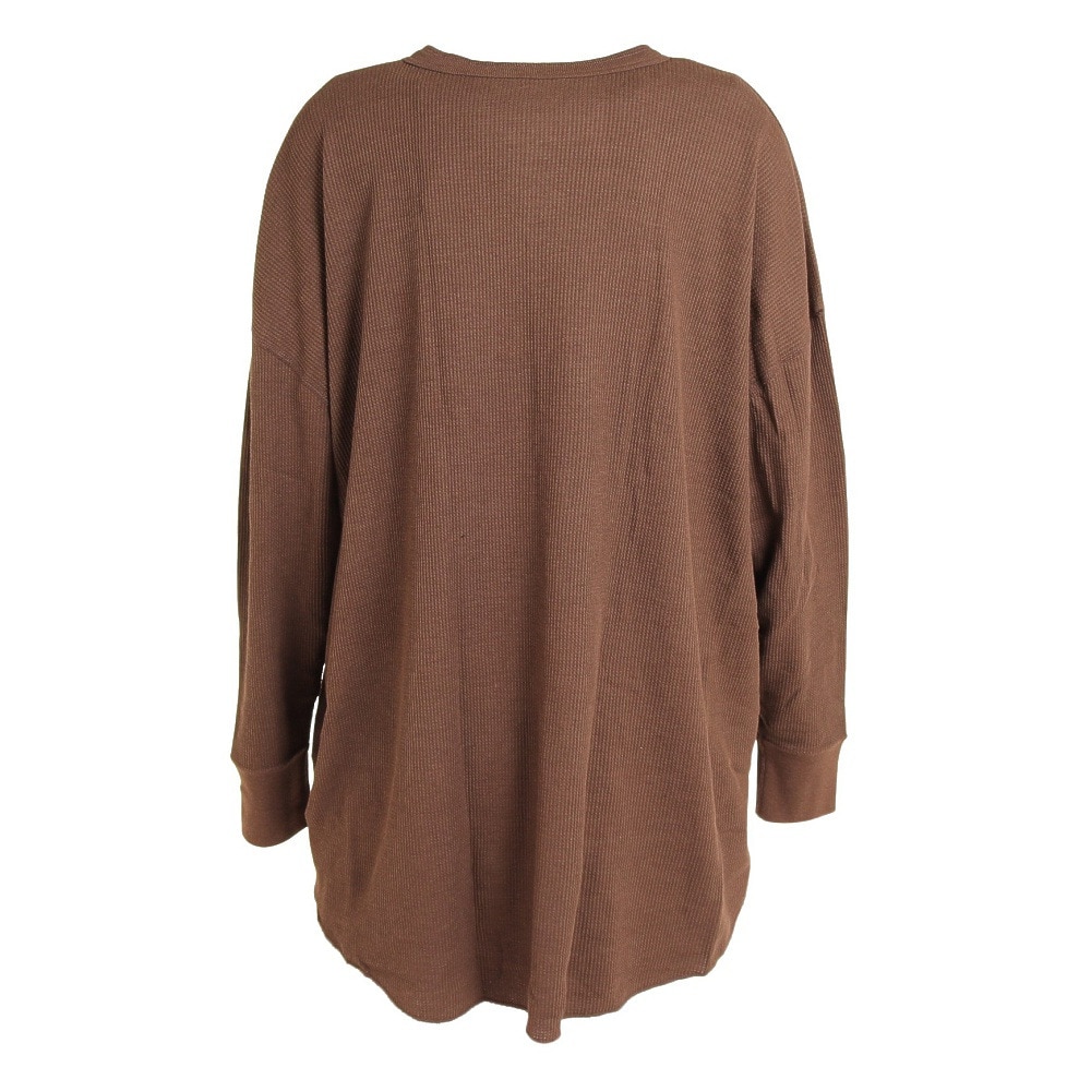 ヘインズ（Hanes）（レディース）サーマルヘンリ―ネック長袖Tシャツ HW4-W503 860