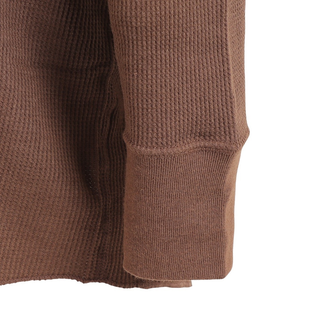 ヘインズ（Hanes）（レディース）サーマルヘンリ―ネック長袖Tシャツ HW4-W503 860
