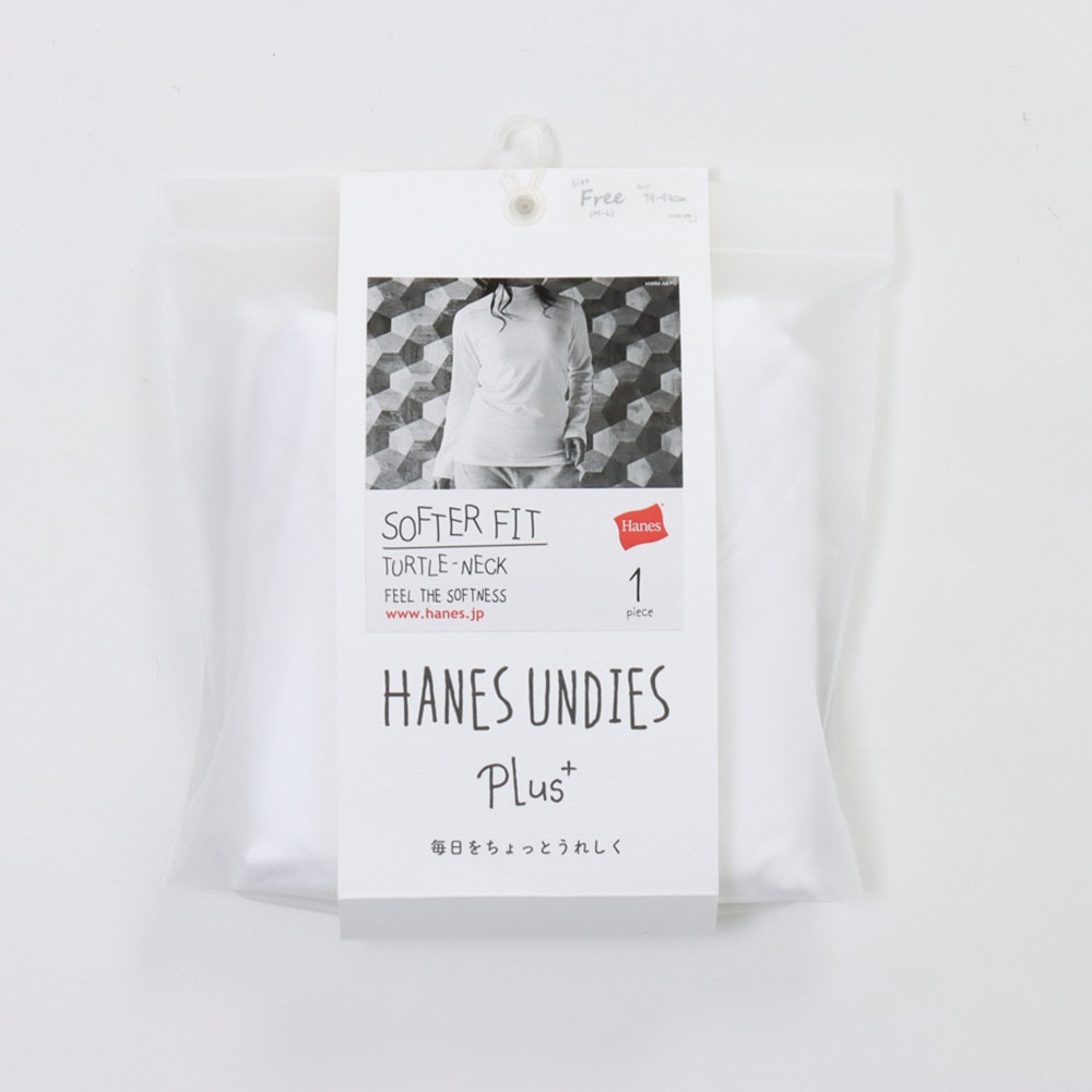 ヘインズ（Hanes）（レディース）長袖Tシャツ レディース ソフトフィット タートルネック  HW4-Y501 010