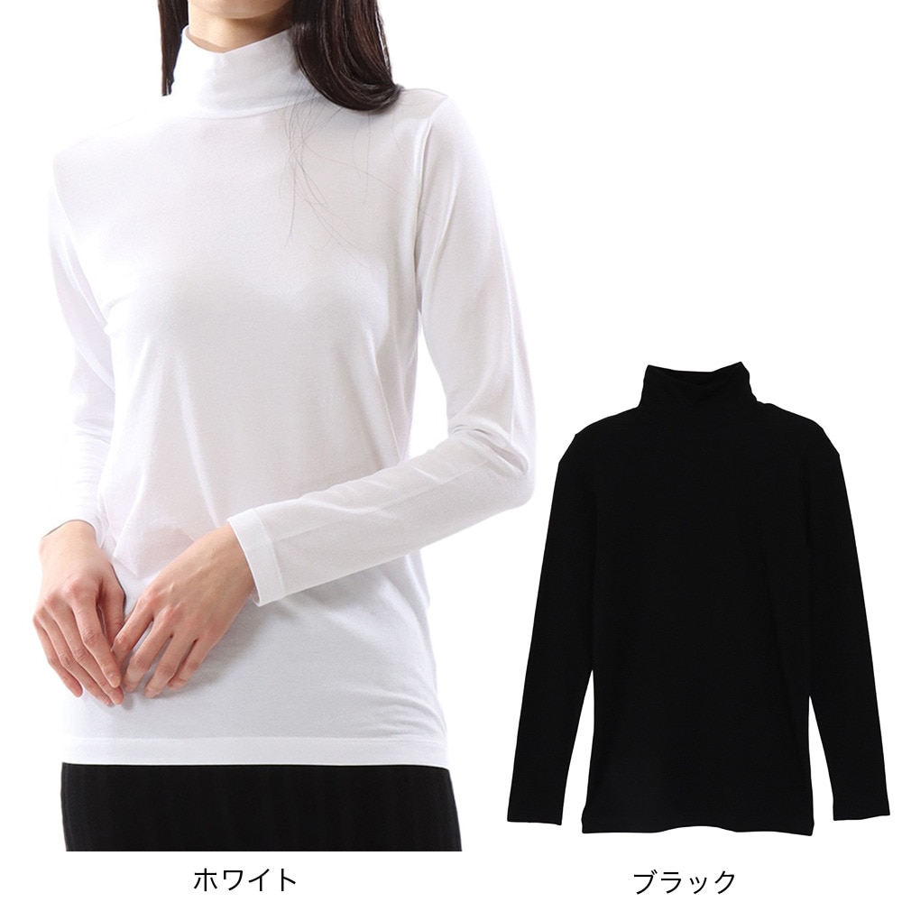 ヘインズ（Hanes）（レディース）長袖Tシャツ レディース ソフトフィット タートルネック  HW4-Y501 010