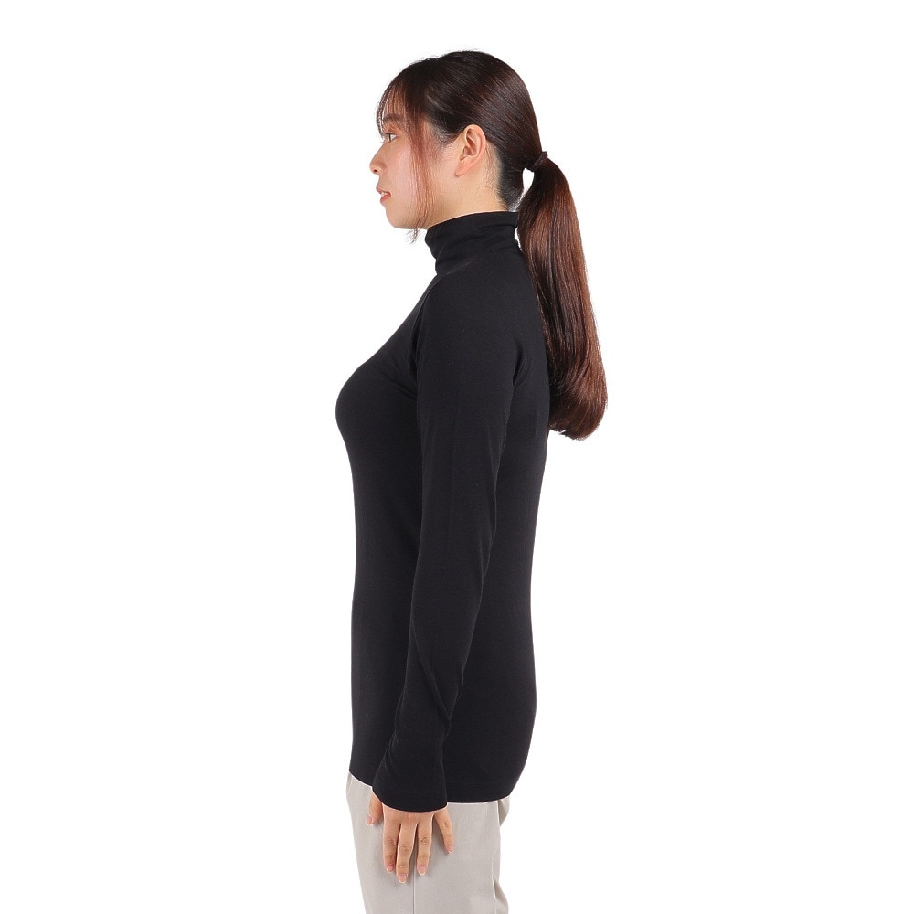 ヘインズ（Hanes）（レディース）長袖Tシャツ レディース ソフトフィット タートルネック  HW4-Y501 090