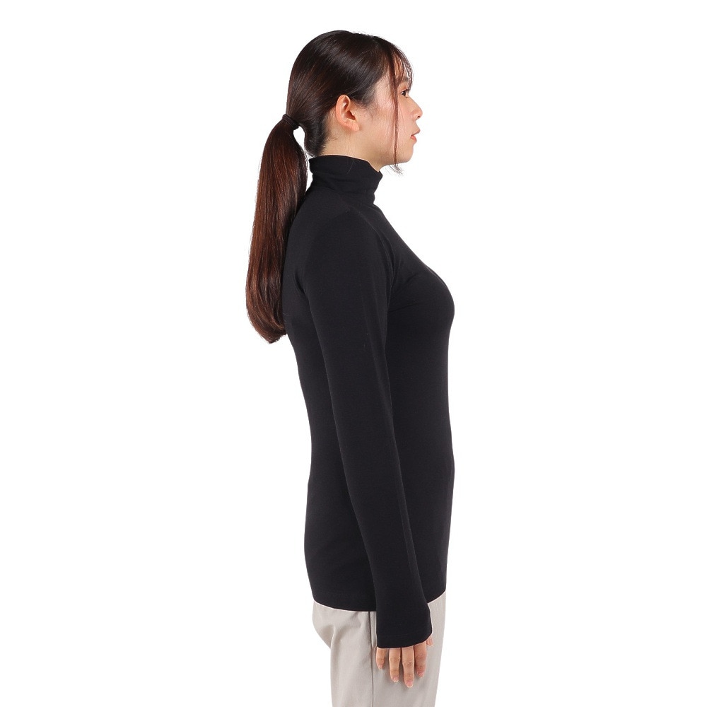 ヘインズ（Hanes）（レディース）長袖Tシャツ レディース ソフトフィット タートルネック  HW4-Y501 090