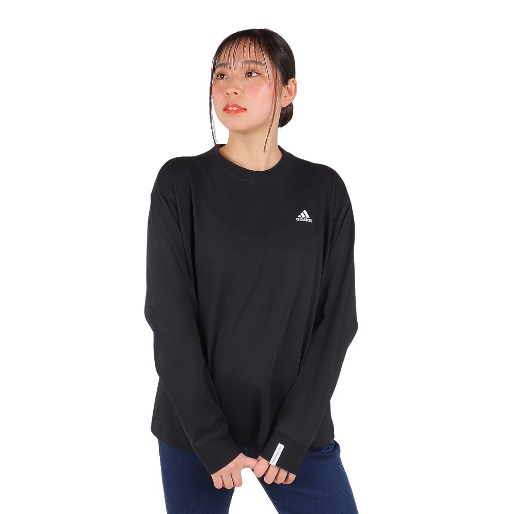 アディダス（adidas）（レディース）エッセンシャルズ プラス スモールロゴ 長袖Tシャツ KVF86-JF1422