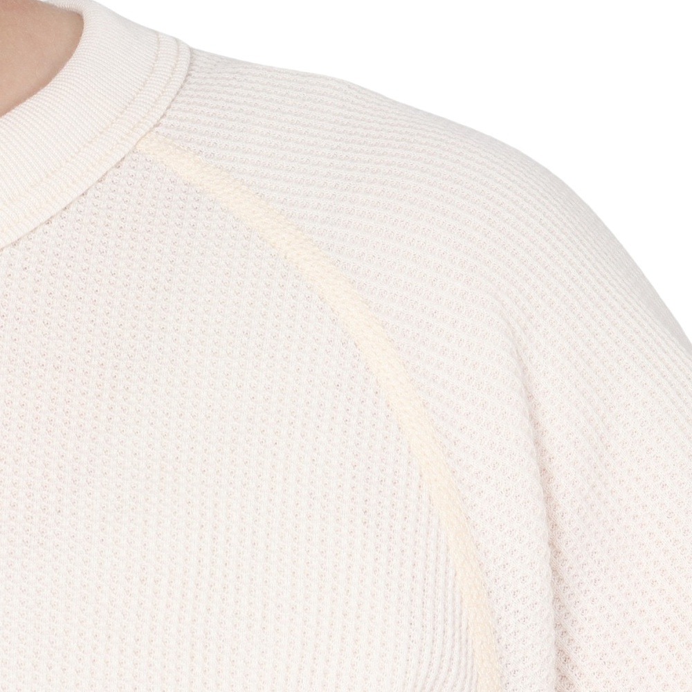ヘインズ（Hanes）（レディース）ワッフルクルーネック 長袖 Tシャツ HW4-A501 020