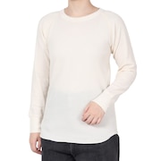 (レディース)ワッフルクルーネック 長袖 Tシャツ HW4-A501 020