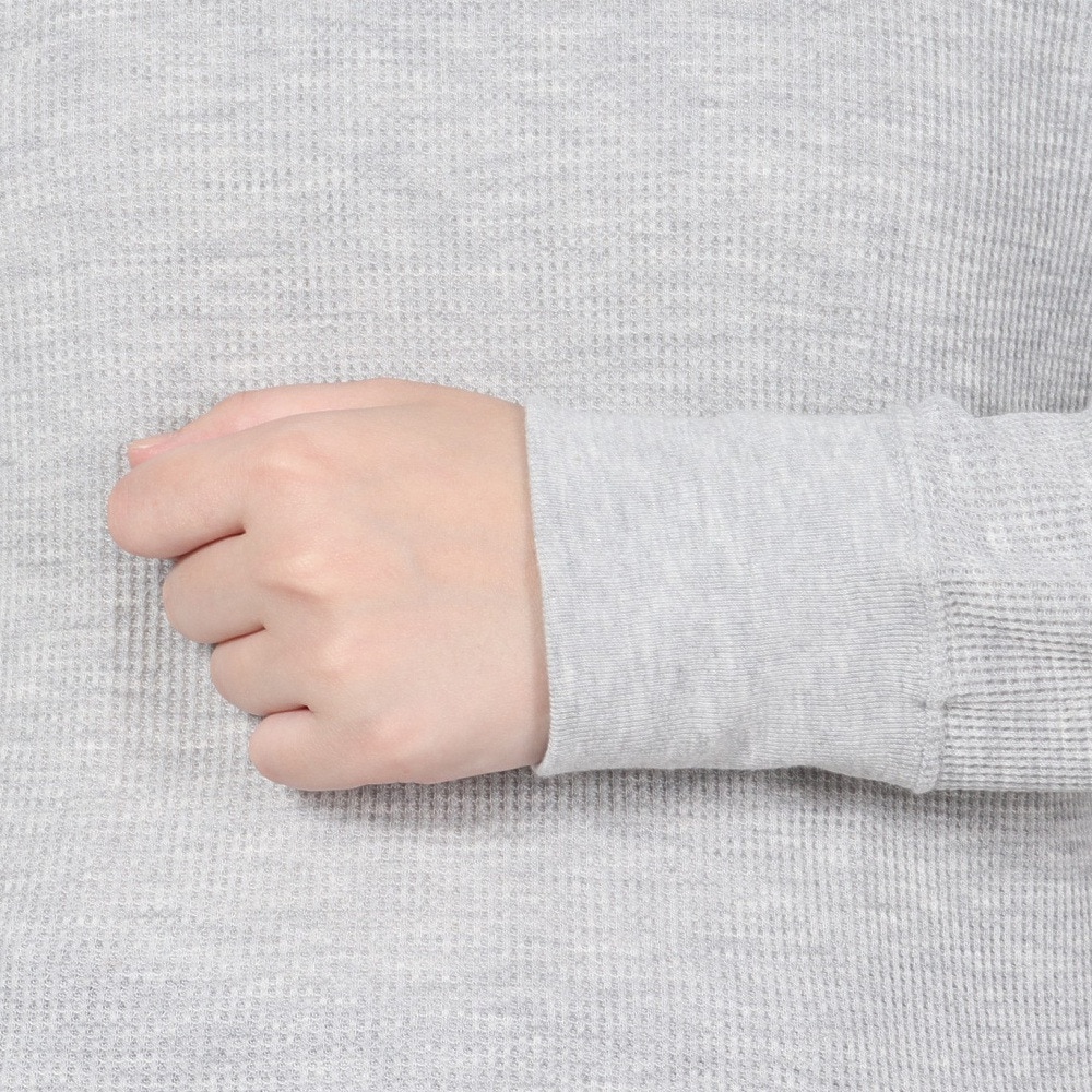 ヘインズ（Hanes）（レディース）ワッフルクルーネック 長袖 Tシャツ HW4-A501 060