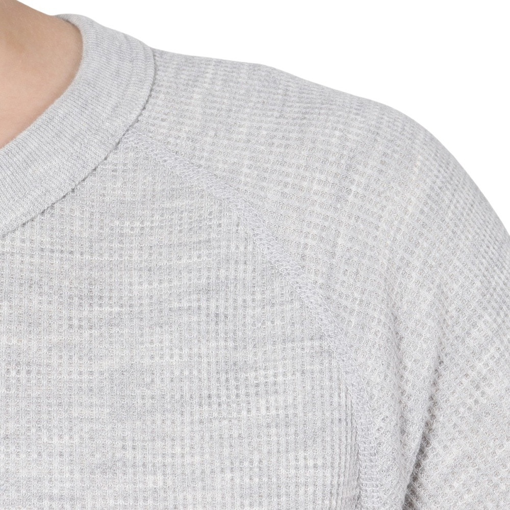 ヘインズ（Hanes）（レディース）ワッフルクルーネック 長袖 Tシャツ HW4-A501 060