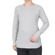 (レディース)ワッフルクルーネック 長袖 Tシャツ HW4-A501 060