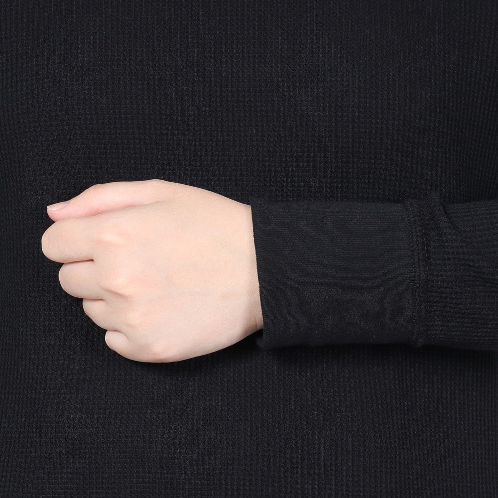 ヘインズ（Hanes）（レディース）ワッフルクルーネック 長袖 Tシャツ HW4-A501 090