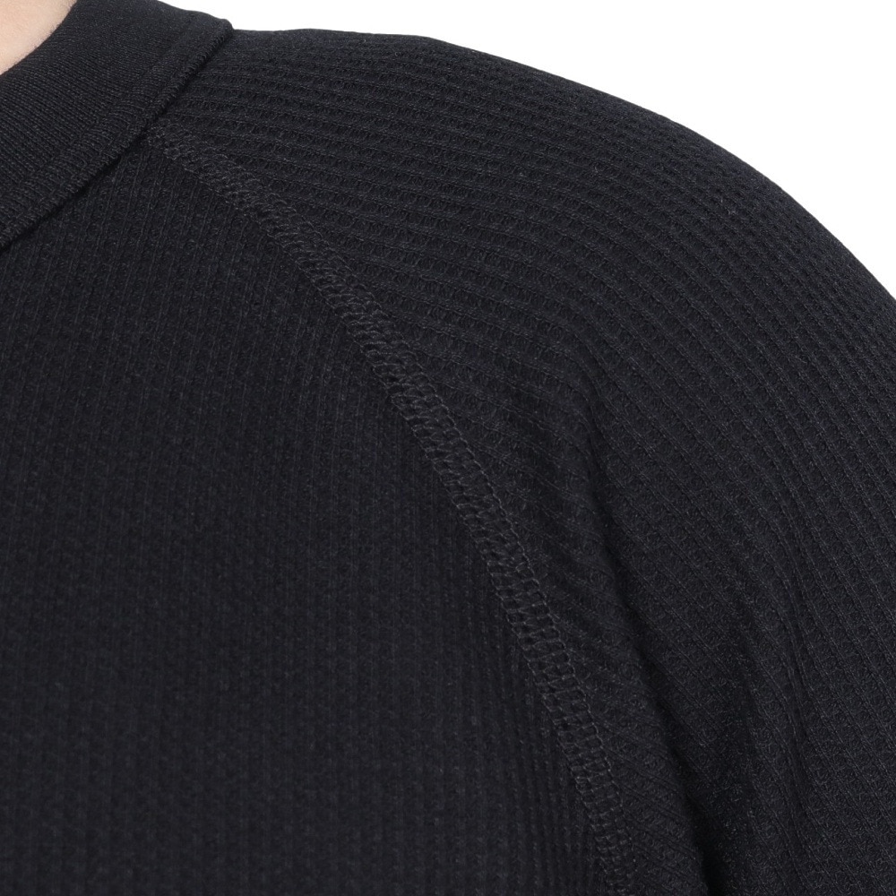 ヘインズ（Hanes）（レディース）ワッフルクルーネック 長袖 Tシャツ HW4-A501 090