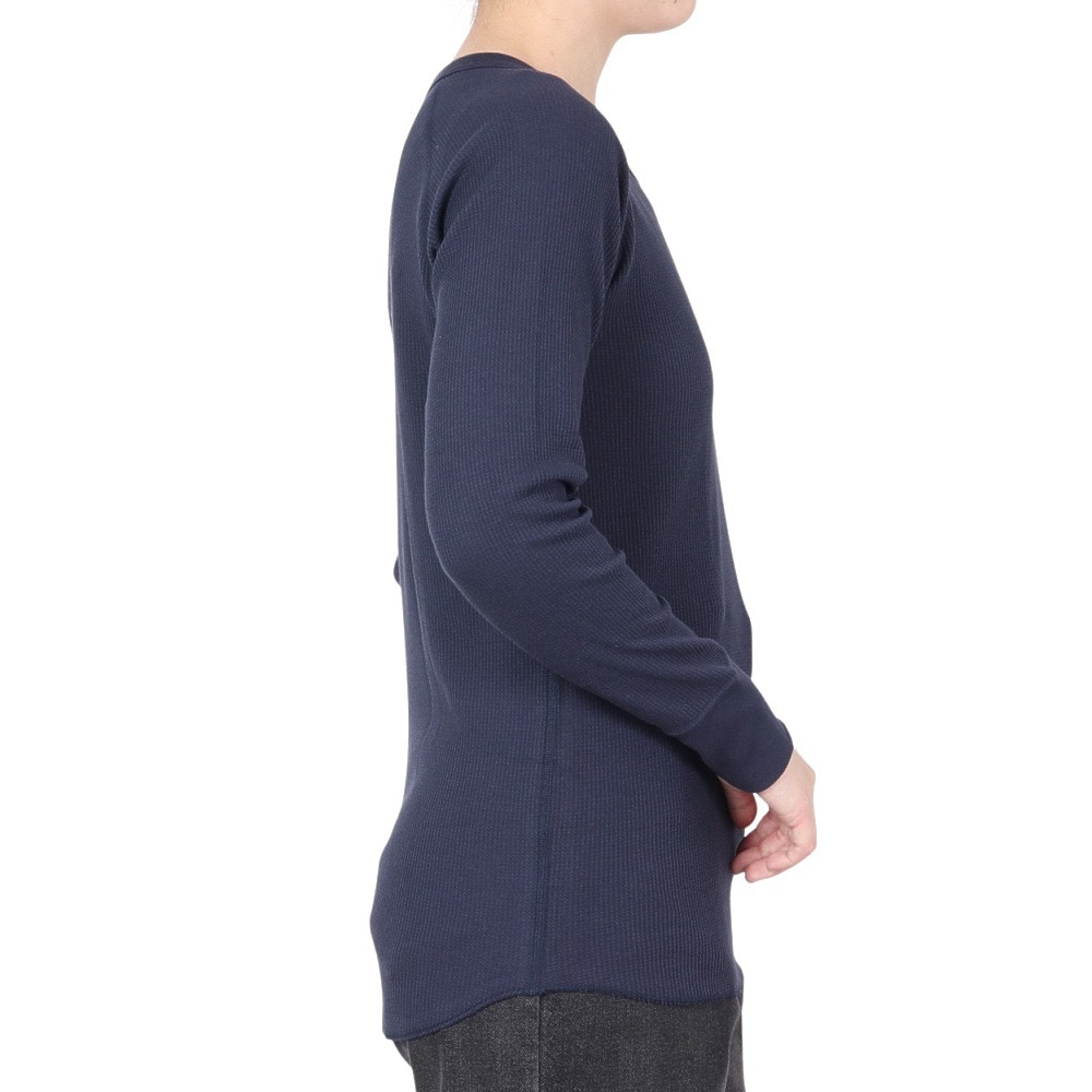 ヘインズ（Hanes）（レディース）ワッフルクルーネック 長袖 Tシャツ HW4-A501 386