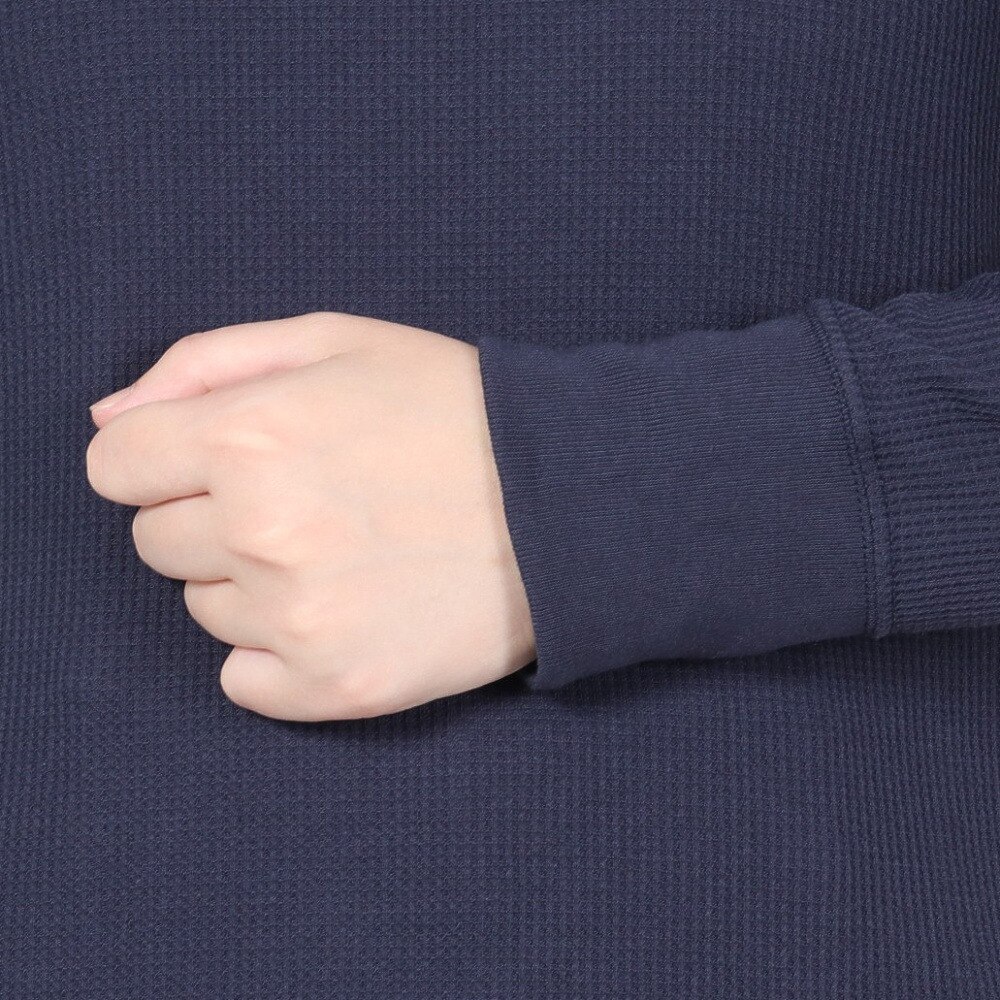 ヘインズ（Hanes）（レディース）ワッフルクルーネック 長袖 Tシャツ HW4-A501 386