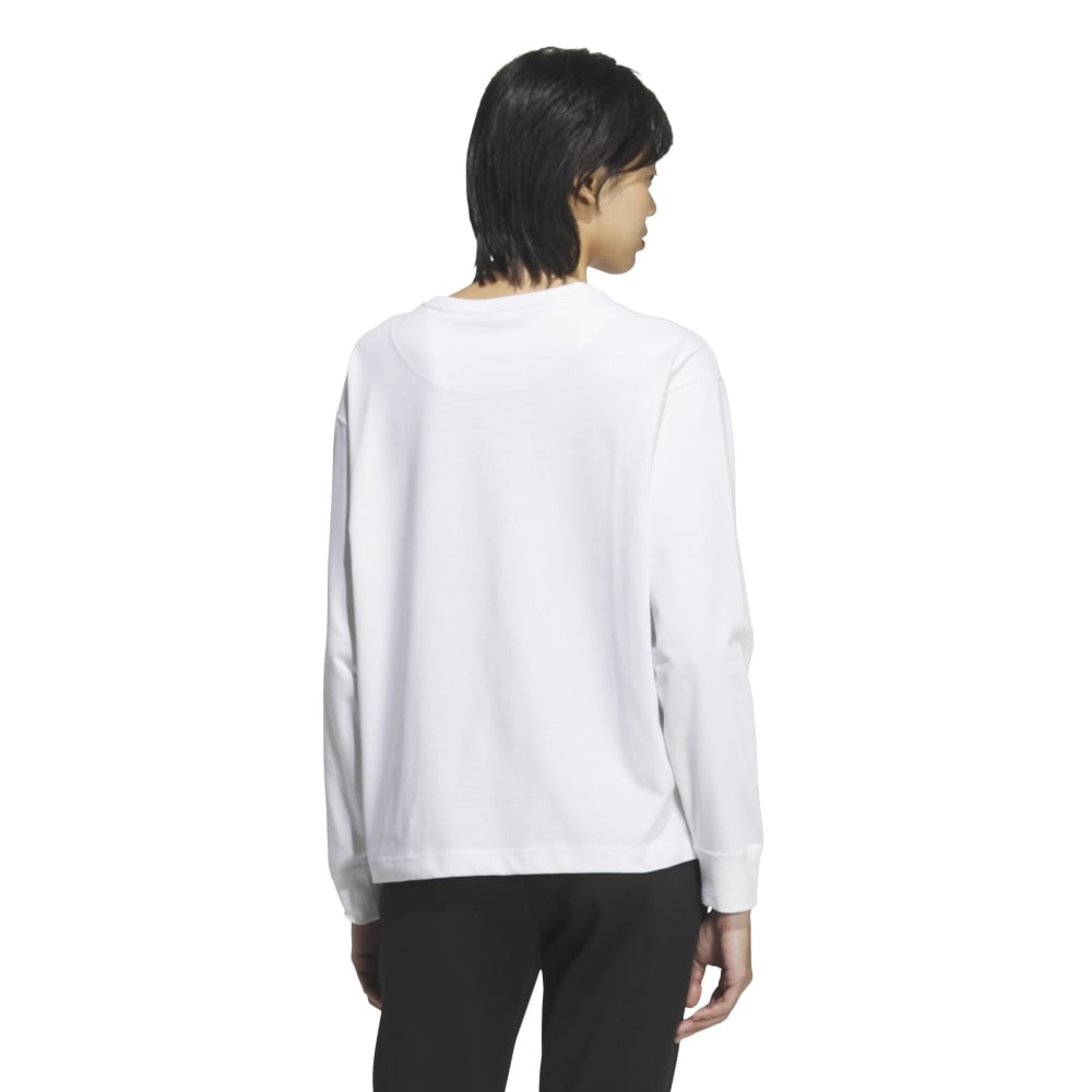 アディダス（adidas）（レディース）エッセンシャルズ プラス スモールロゴ 長袖Tシャツ JUP49-JW4517