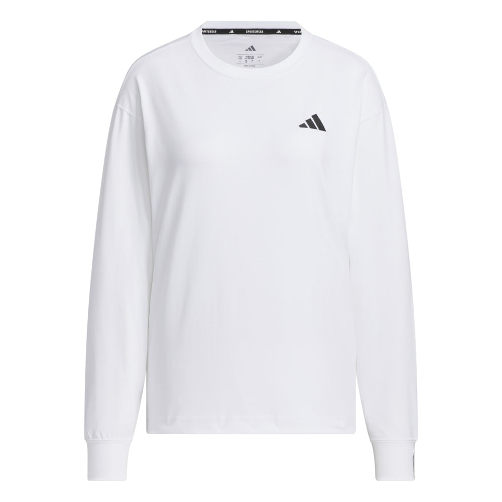 アディダス（adidas）（レディース）エッセンシャルズ プラス スモールロゴ 長袖Tシャツ JUP49-JW4517