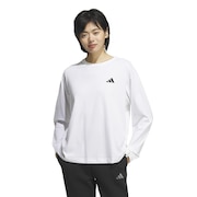 (レディース)エッセンシャルズ プラス スモールロゴ 長袖Tシャツ JUP49-JW4517