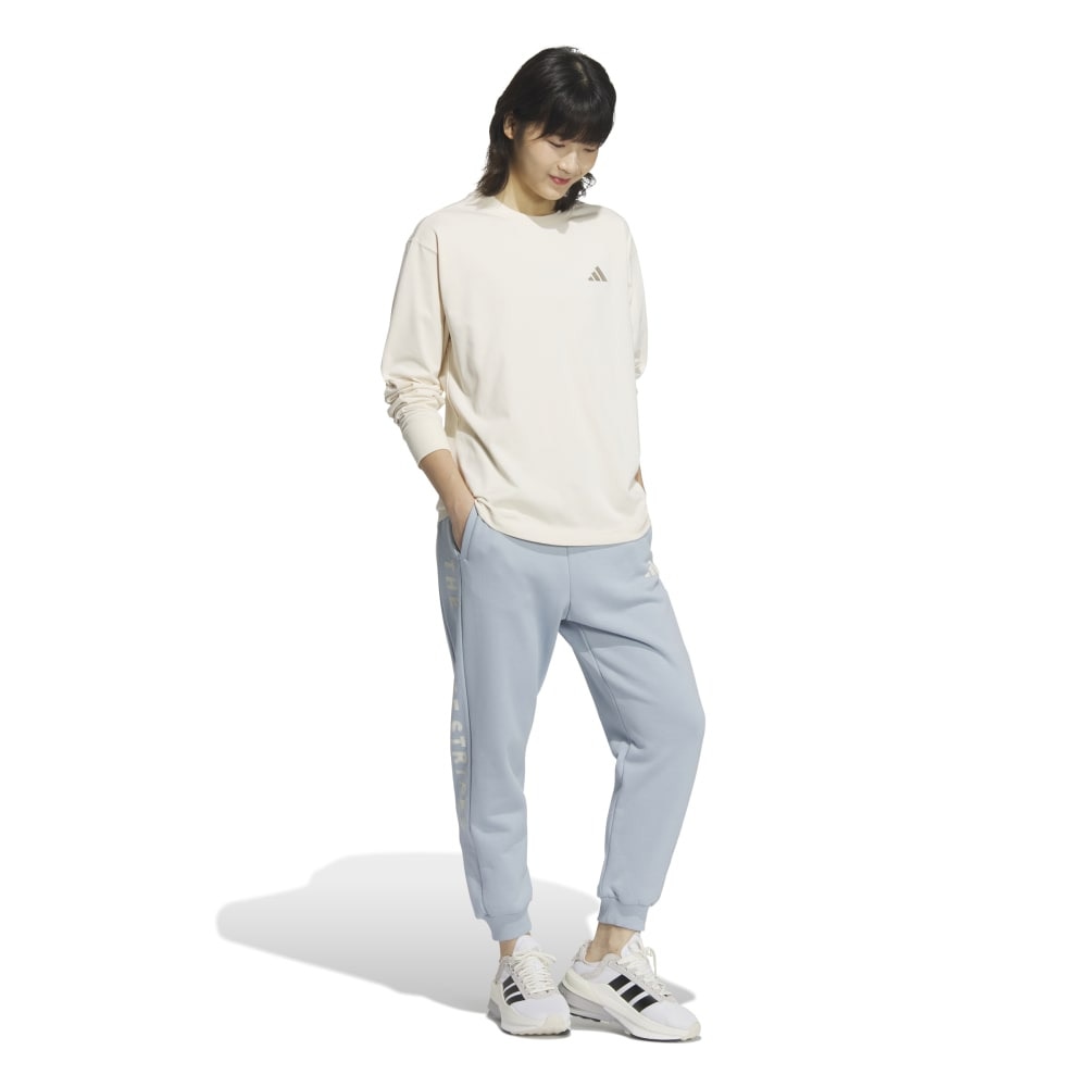 アディダス（adidas）（レディース）エッセンシャルズ プラス スモールロゴ 長袖Tシャツ JUP49-JW4518