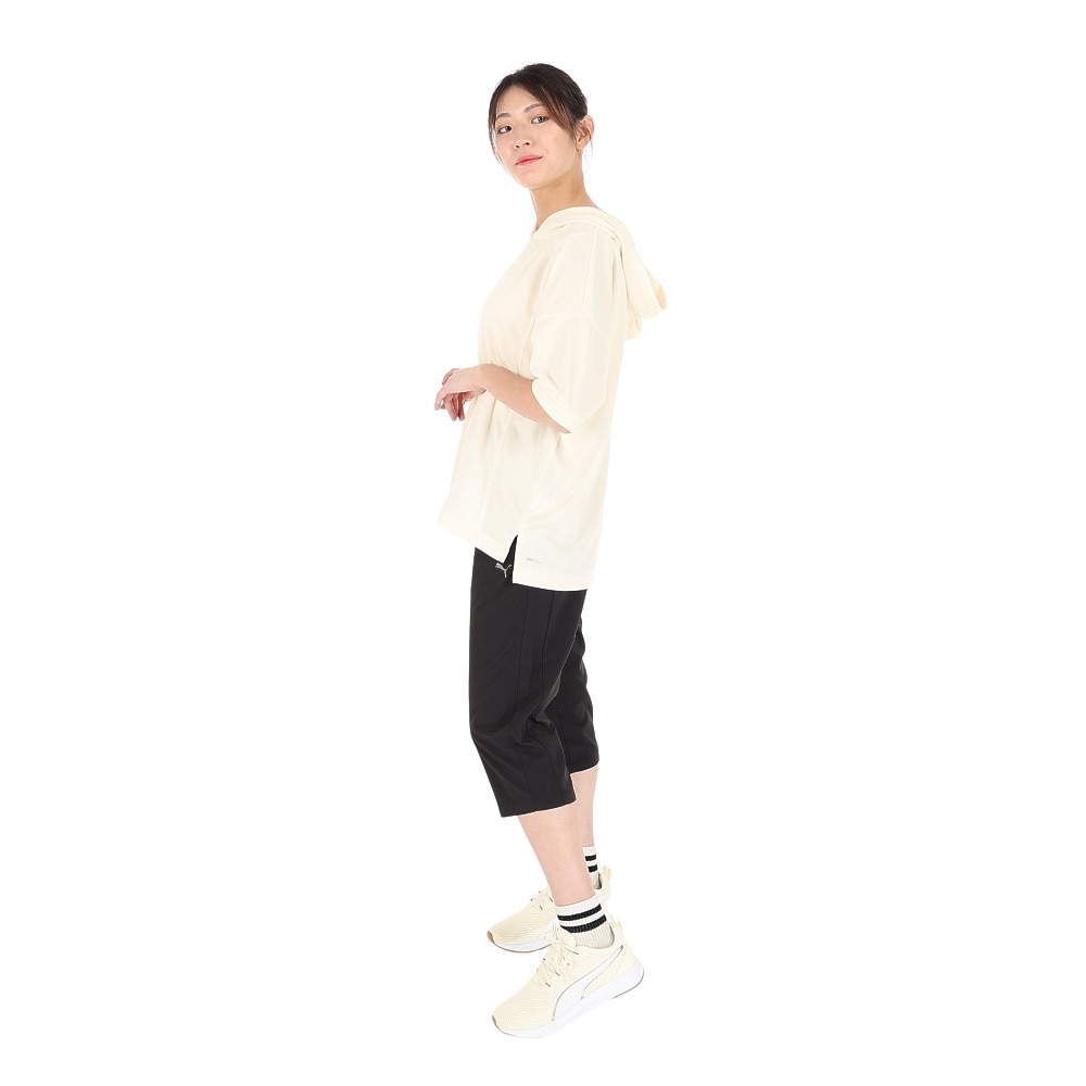 プーマ（PUMA）（レディース）半袖Tシャツ レディース ウィメンズ PTC スウェット フーディー 674940 65 KNR