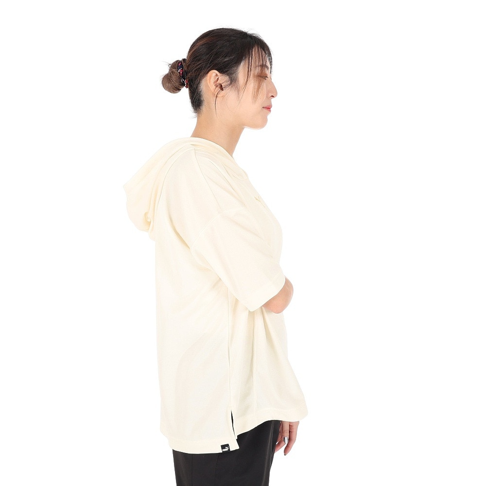 プーマ（PUMA）（レディース）半袖Tシャツ レディース ウィメンズ PTC スウェット フーディー 674940 65 KNR