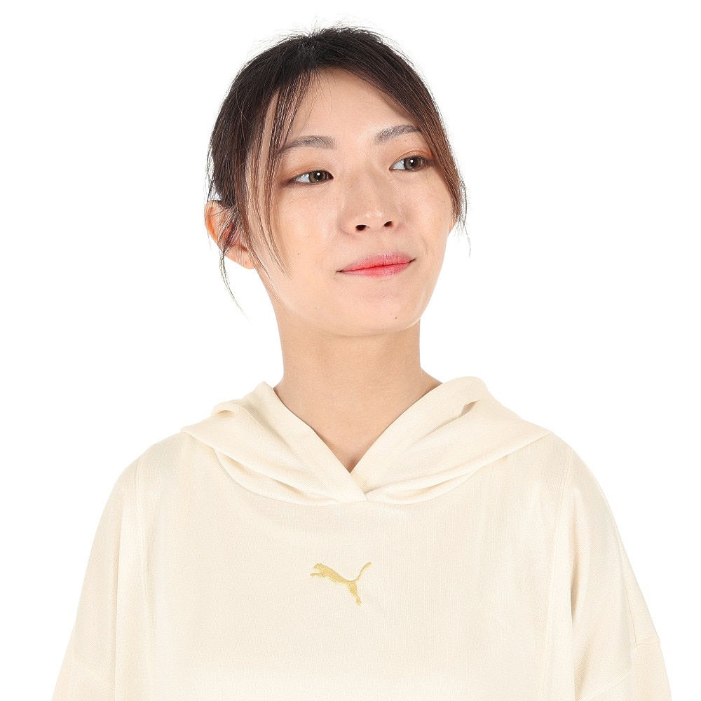 プーマ（PUMA）（レディース）半袖Tシャツ レディース ウィメンズ PTC スウェット フーディー 674940 65 KNR