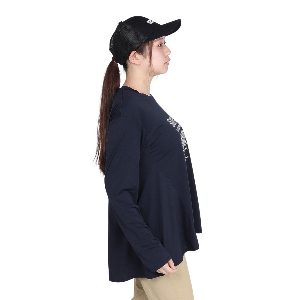 ルコックスポルティフ（lecoqsportif）（レディース）サンスクリーン 長袖Tシャツ LT5SLT01L NV00