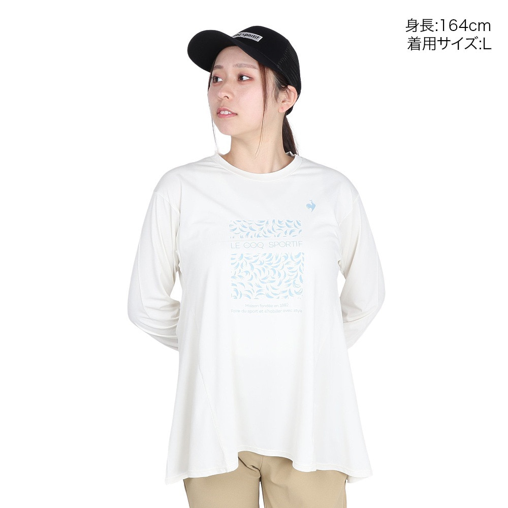 ルコックスポルティフ（lecoqsportif）（レディース）サンスクリーン 長袖Tシャツ LT5SLT01L WH01
