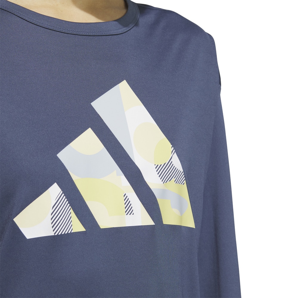 アディダス（adidas）（レディース）グラフィック 長袖Tシャツ KQD85-JP0016
