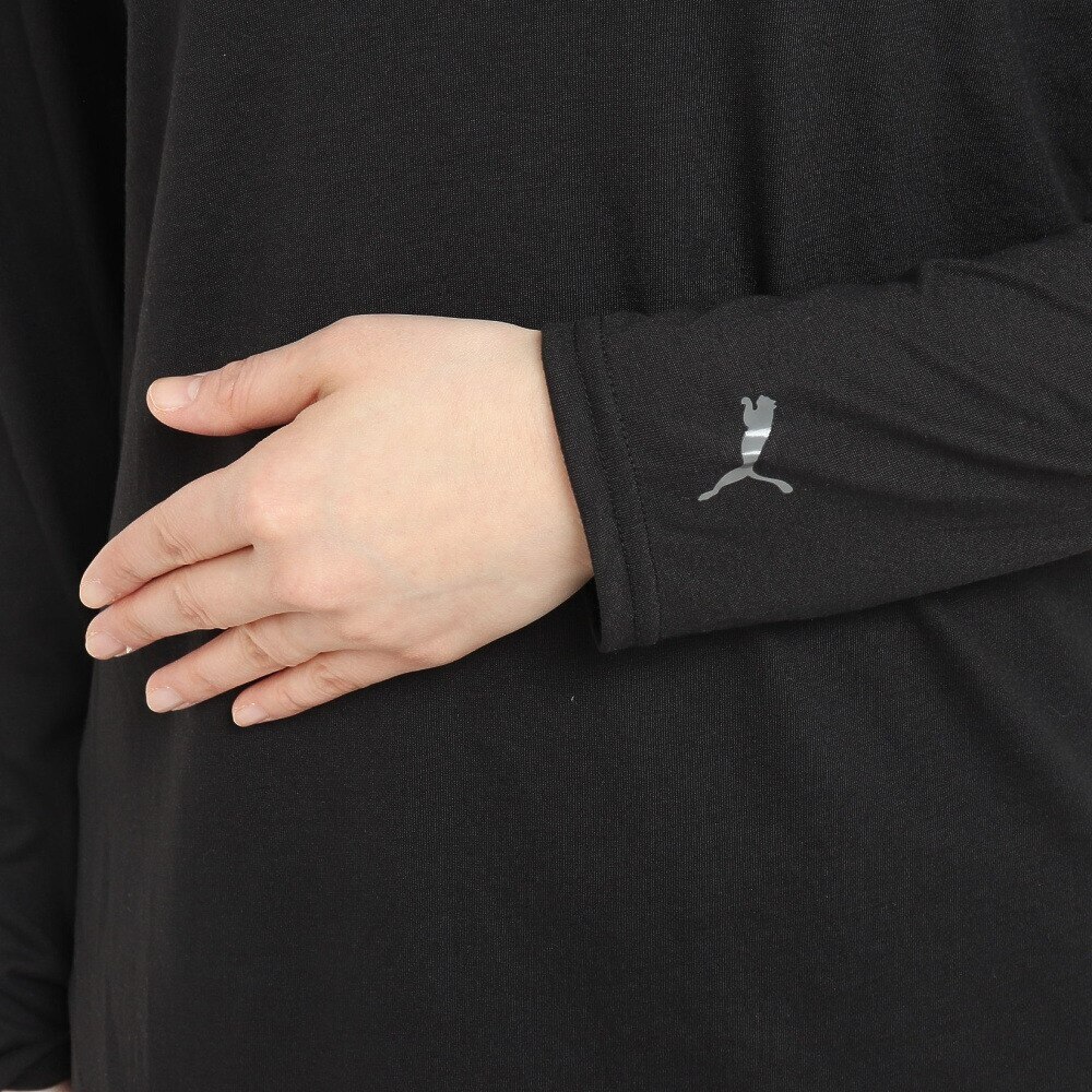 プーマ（PUMA）（レディース）長袖Tシャツ レディース ヨガ スタジオ 523536 01 BLK