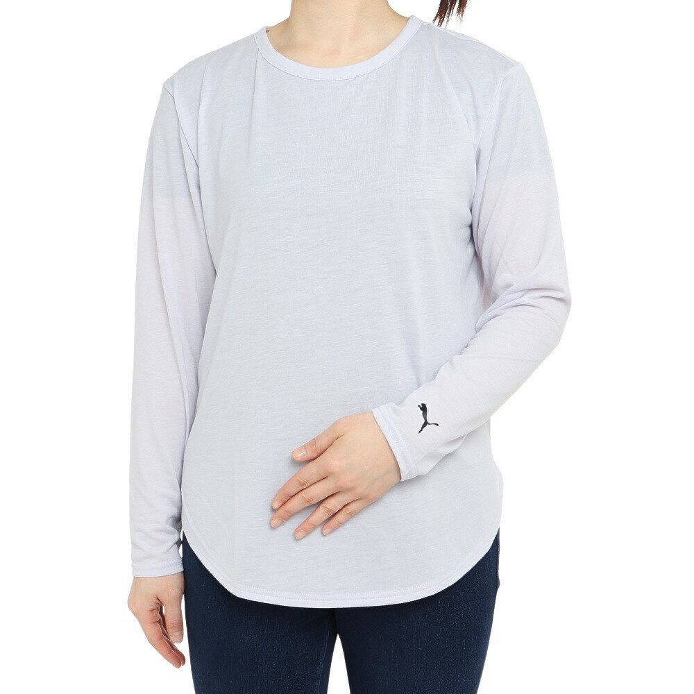 プーマ（PUMA）（レディース）長袖Tシャツ レディース ヨガ スタジオ  523536 68 LVD