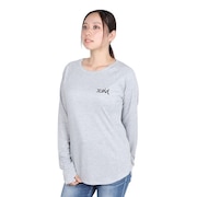 (レディース)ATHLETIC 長袖Tシャツ 2 158246013008-ASH