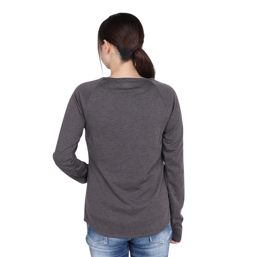 エックスガール（X-gir）（レディース）ATHLETIC 長袖Tシャツ 2 158246013008-CHARCOAL
