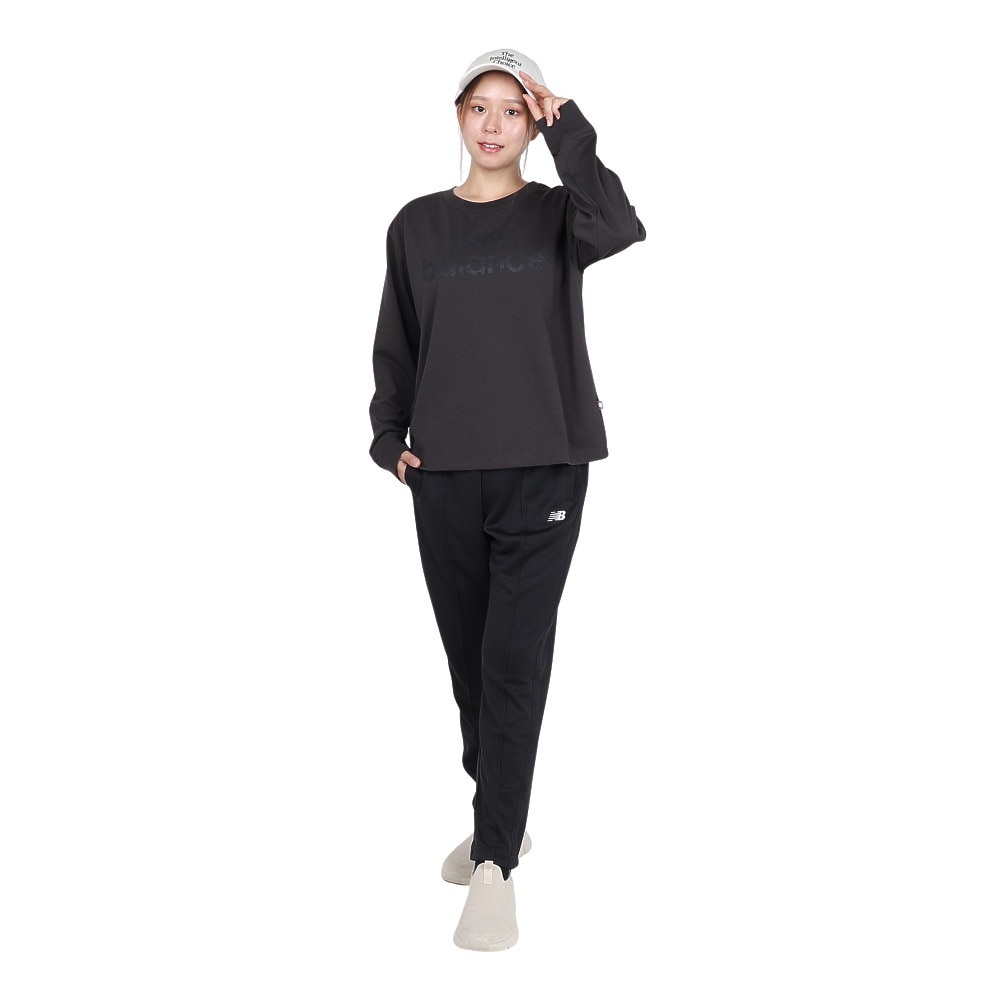 ニューバランス（new balance）（レディース）リラックス長袖Tシャツ AWT53171BLK