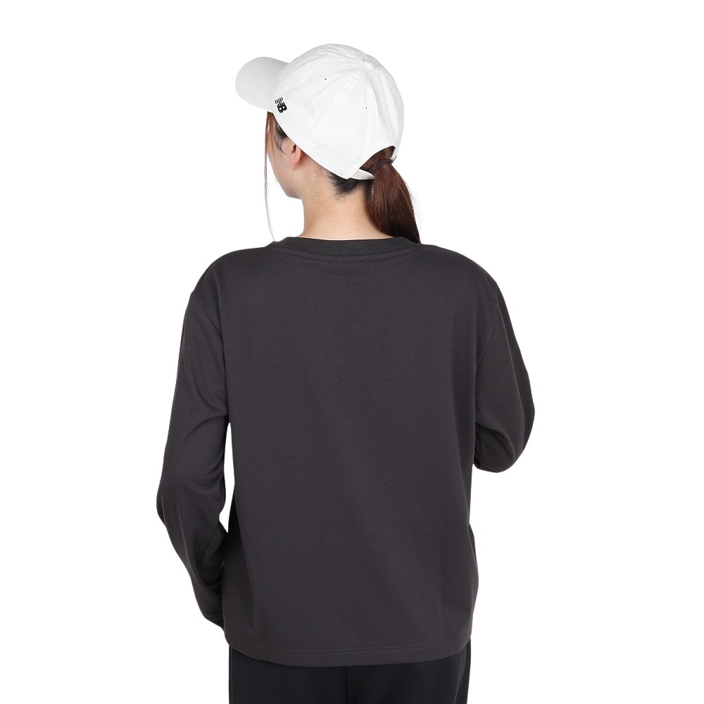 ニューバランス（new balance）（レディース）リラックス長袖Tシャツ AWT53171BLK
