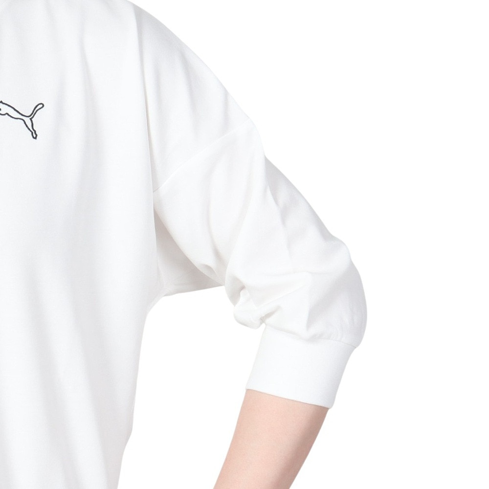 プーマ（PUMA）（レディース）PUMA MOTION MX 3/4 Tシャツ 680717 02 WHT