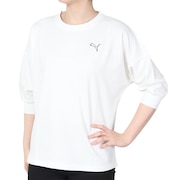 (レディース)PUMA MOTION MX 3/4 Tシャツ 680717 02 WHT