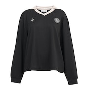 (レディース)ジャガード長袖Tシャツ LU5FLS00L BK00