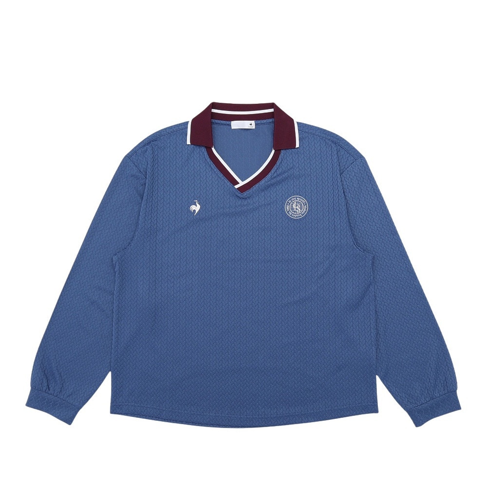ルコックスポルティフ（lecoqsportif）（レディース）ジャガード長袖Tシャツ LU5FLS00L BL00