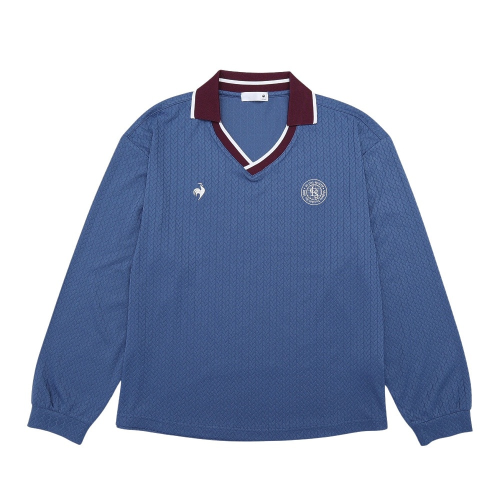 ルコックスポルティフ（lecoqsportif）（レディース）ジャガード長袖Tシャツ LU5FLS00L BL00