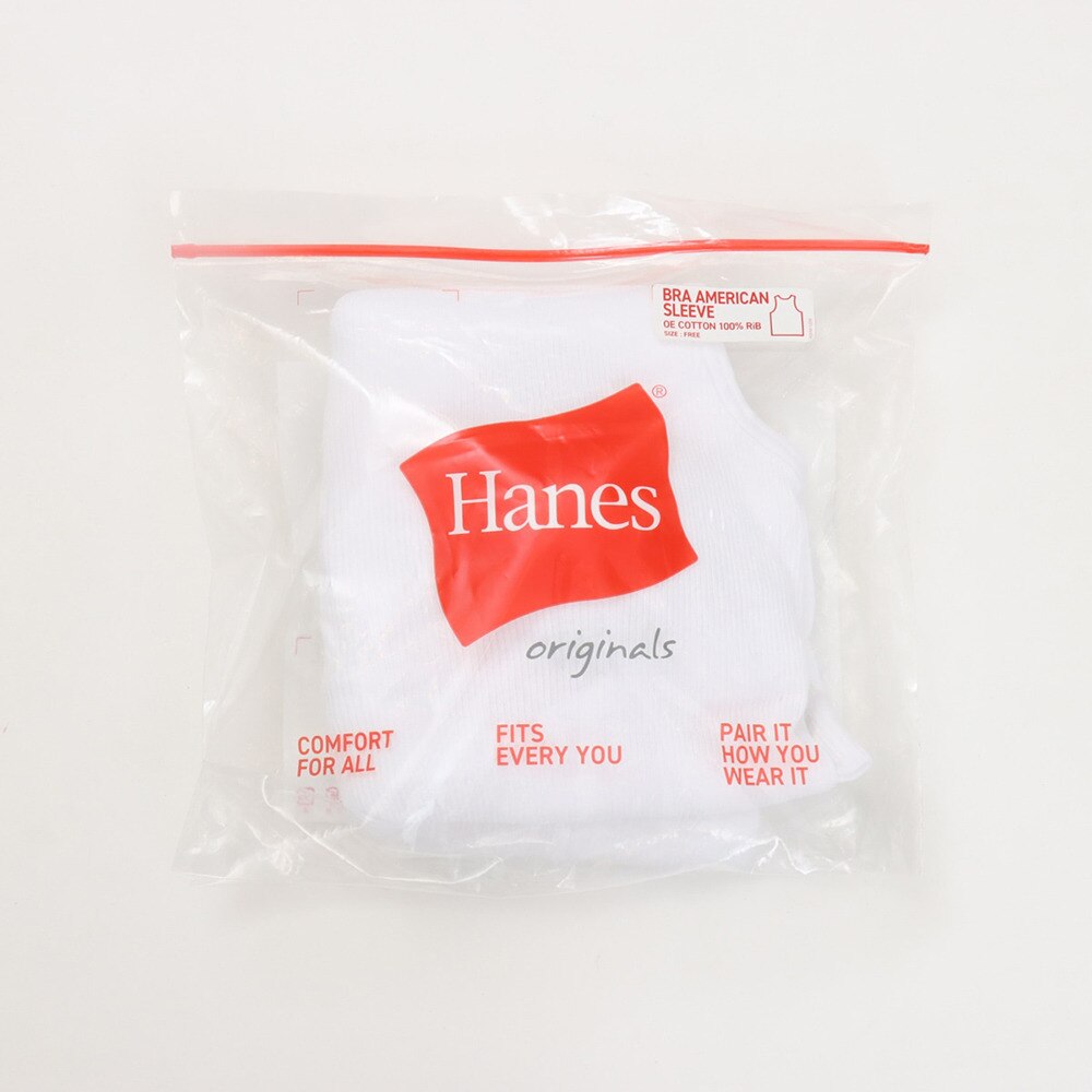 ヘインズ（Hanes）（レディース）ブラアメリカンスリーブ 25SS HW2-B101 010 ジャパンフィット