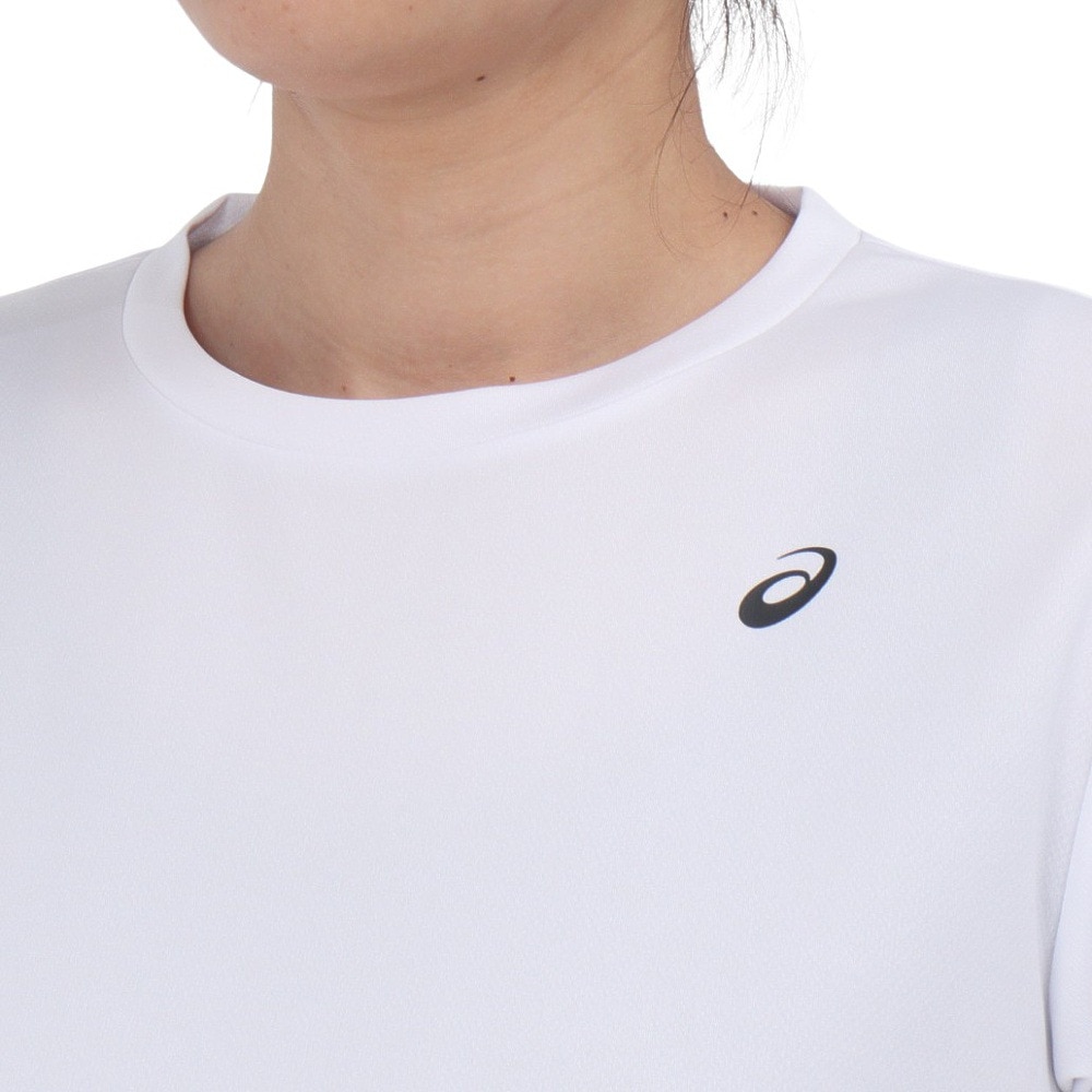 アシックス（ASICS）（レディース）ドライワンポイント半袖シャツ 2032C786.100