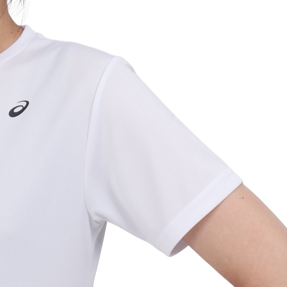 アシックス（ASICS）（レディース）ドライワンポイント半袖シャツ 2032C786.100
