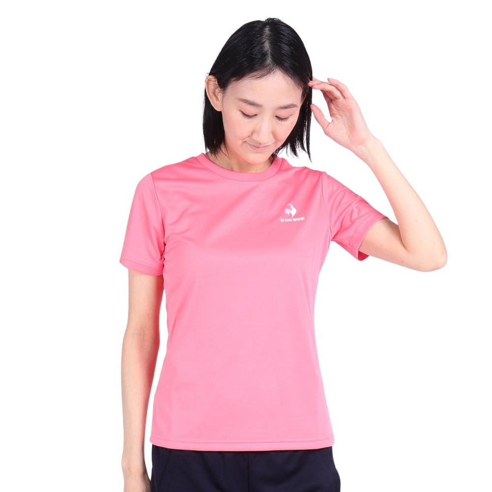 ルコックスポルティフ（lecoqsportif）（レディース）エコペットショートスリーブシャツ QMWTJA30Z STP