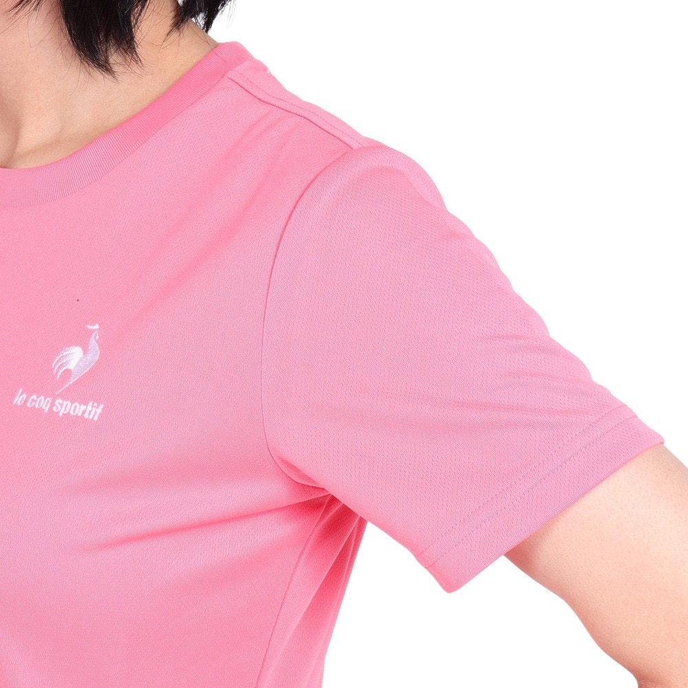ルコックスポルティフ（lecoqsportif）（レディース）エコペットショートスリーブシャツ QMWTJA30Z STP