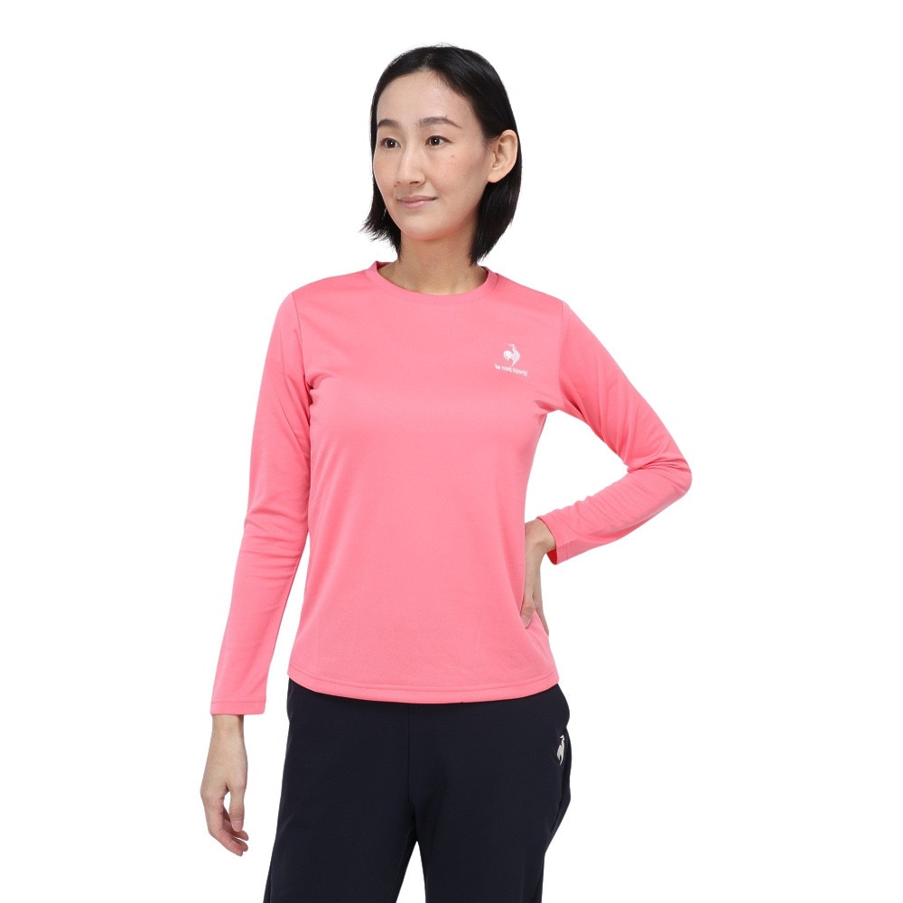 ルコックスポルティフ（lecoqsportif）（レディース）エコペットロングスリーブシャツ QMWTJB30Z STP