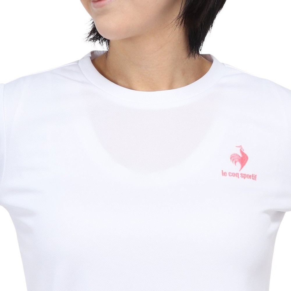 ルコックスポルティフ（lecoqsportif）（レディース）エコペットロングスリーブシャツ QMWTJB30Z WHT