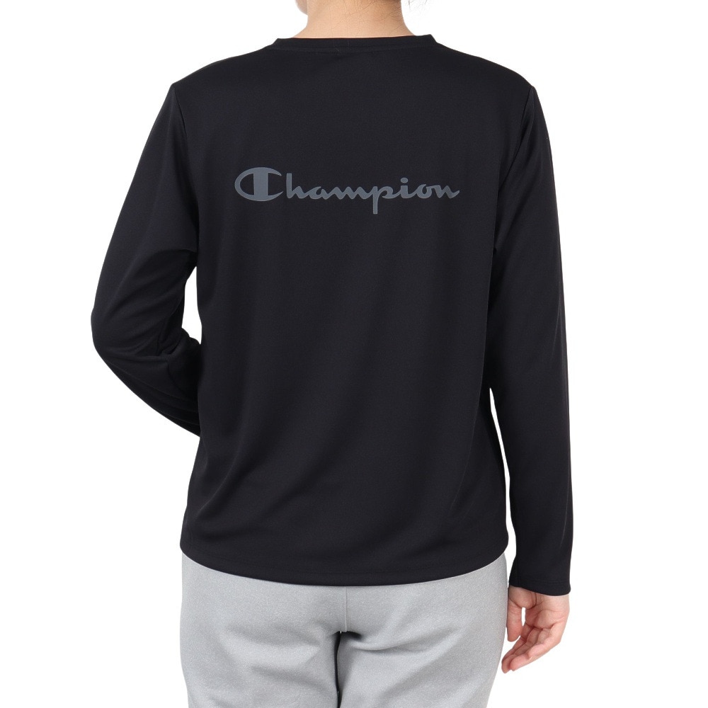 チャンピオン（CHAMPION）（レディース）DRY BACK 長袖Tシャツ CW-CS402 090