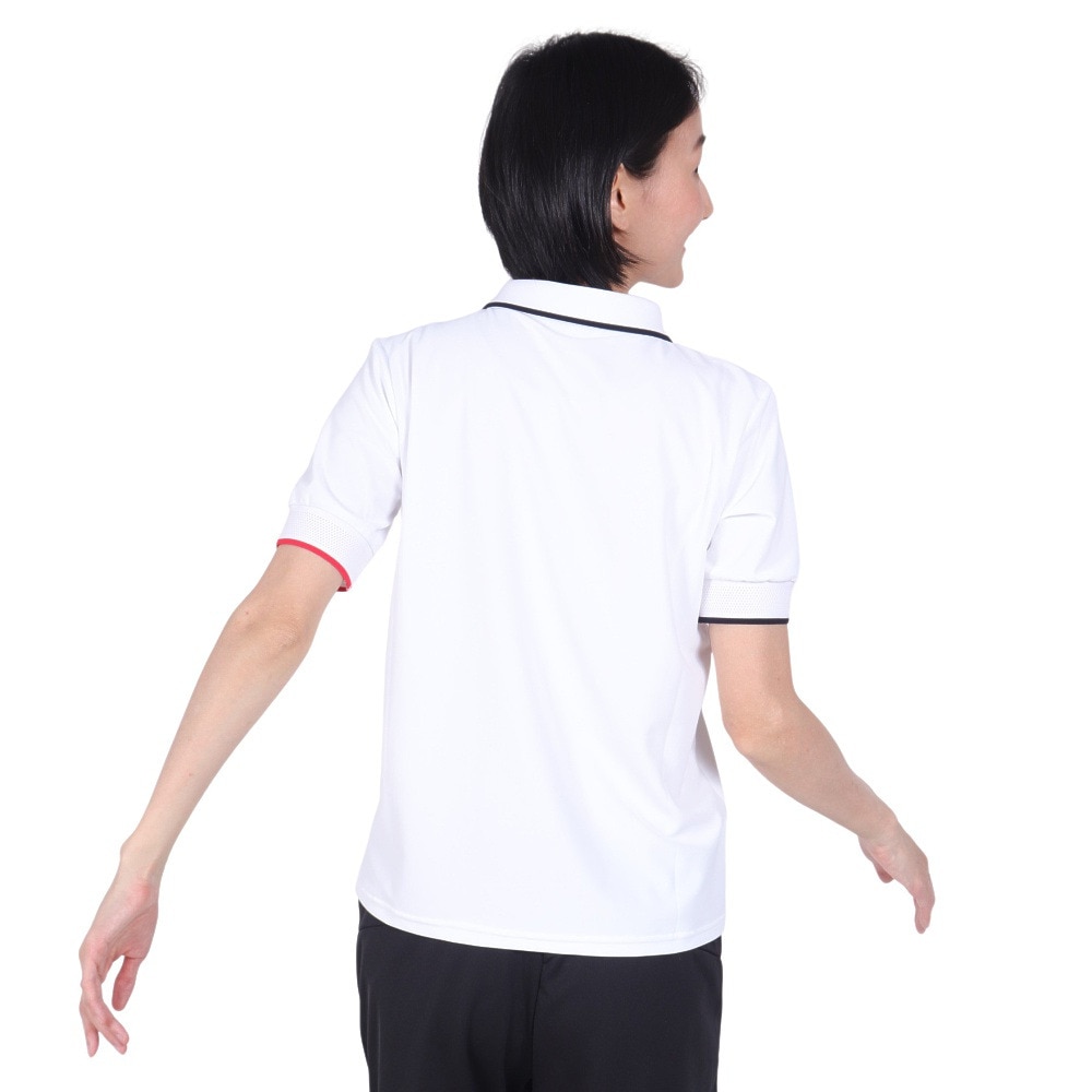 ルコックスポルティフ（lecoqsportif）（レディース）クーリング ヘランカサンスクリーン 半袖ポロシャツ QMWXJA40 WH